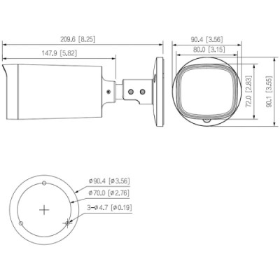HDCVI відеокамера 2 Мп Dahua DH-HAC-HFW1200RP-Z (2.7-12 мм) для системи відеонагляду